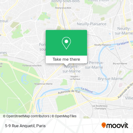 Mapa 5-9 Rue Anquetil
