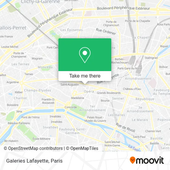 Mapa Galeries Lafayette