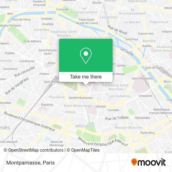 Mapa Montparnasse