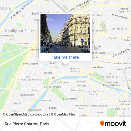 Mapa Rue Pierre Charron