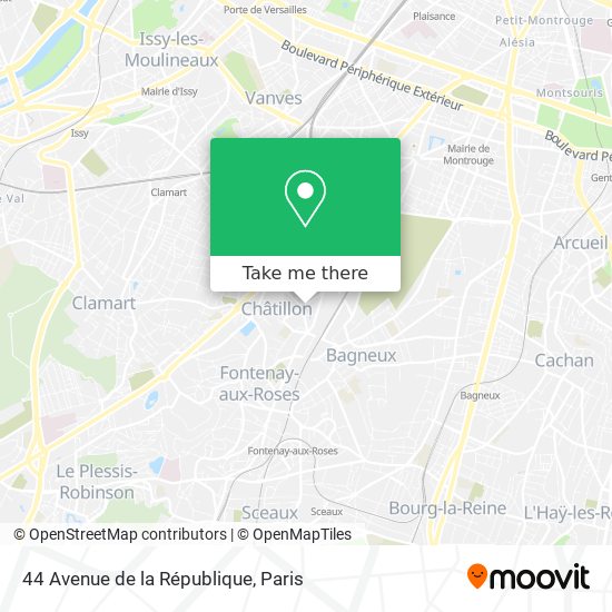 44 Avenue de la République map
