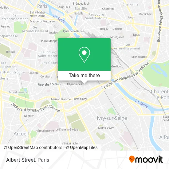 Mapa Rue Albert