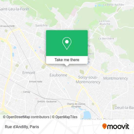 Rue d'Andilly map