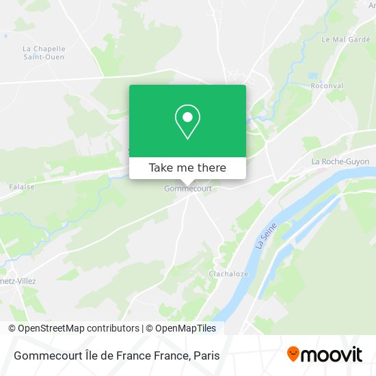 Mapa Gommecourt Île de France France