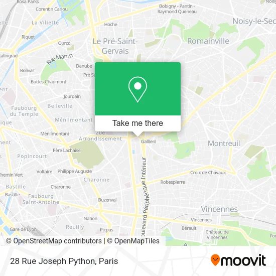 28 Rue Joseph Python map