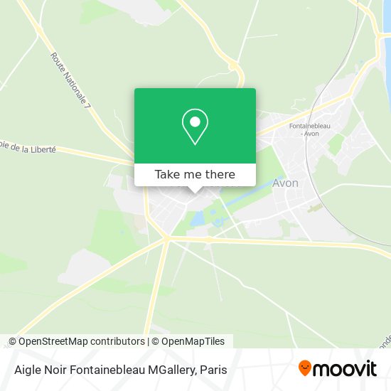 Aigle Noir Fontainebleau MGallery map