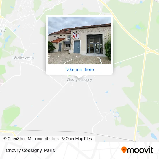 Chevry Cossigny map