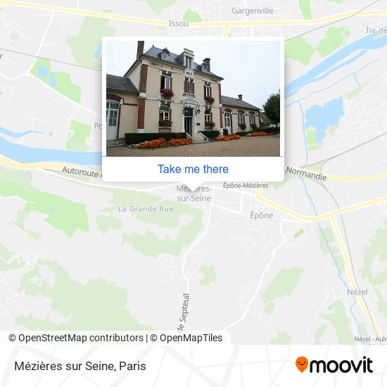 Mézières sur Seine map