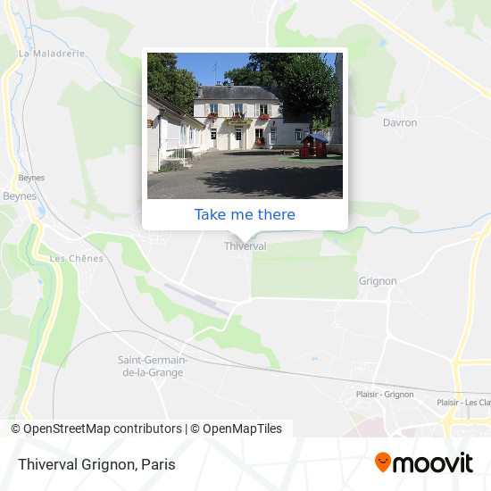 Mapa Thiverval Grignon