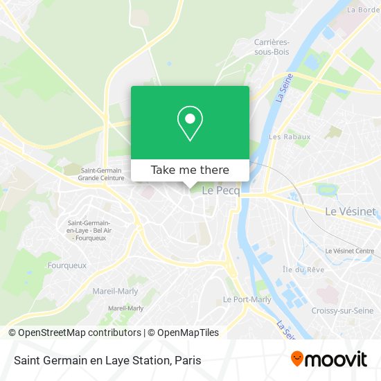 Mapa Saint Germain en Laye Station