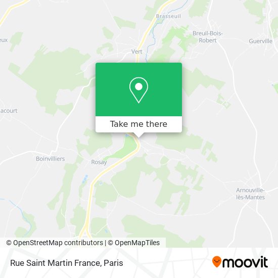 Mapa Rue Saint Martin France