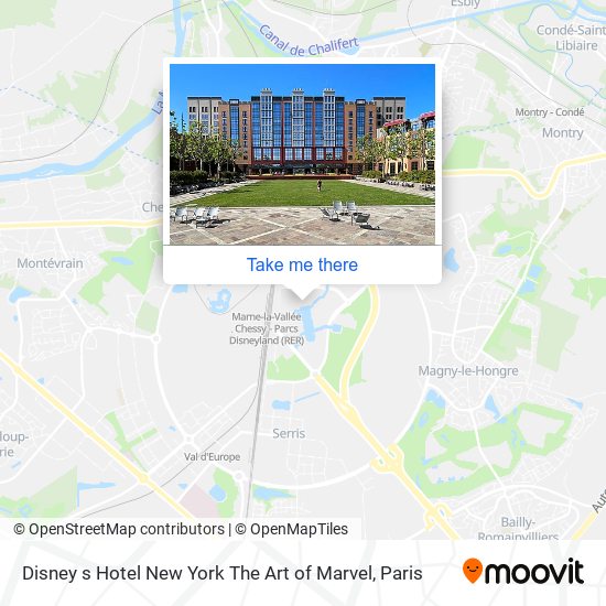 Mapa Disney s Hotel New York The Art of Marvel
