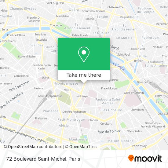 72 Boulevard Saint-Michel map