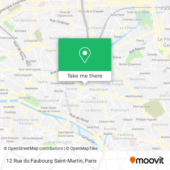 12 Rue du Faubourg Saint-Martin map