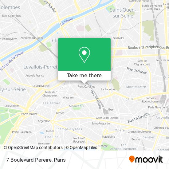 Mapa 7 Boulevard Pereire