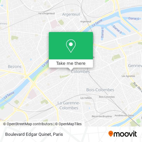 Mapa Boulevard Edgar Quinet