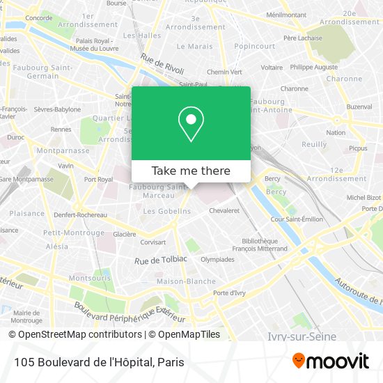 105 Boulevard de l'Hôpital map