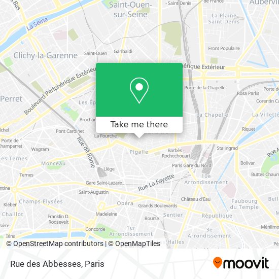 Rue des Abbesses map