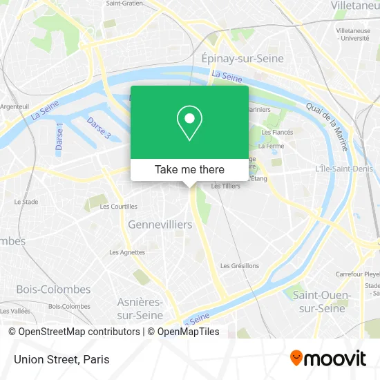Rue de l'Union map