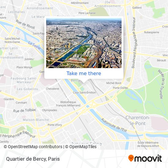Mapa Quartier de Bercy