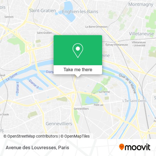 Avenue des Louvresses map