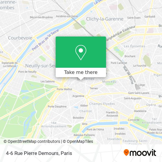Mapa 4-6 Rue Pierre Demours
