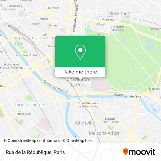 Mapa Rue de la République