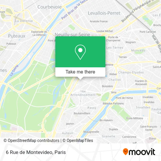 6 Rue de Montevideo map