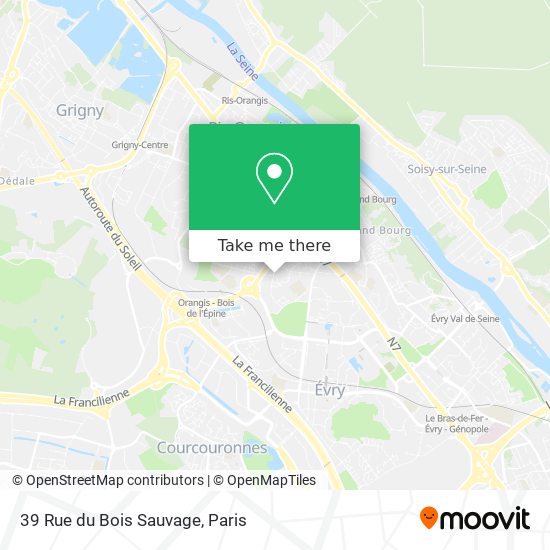 39 Rue du Bois Sauvage map