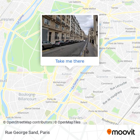 Mapa Rue George Sand