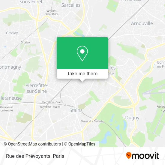 Rue des Prévoyants map