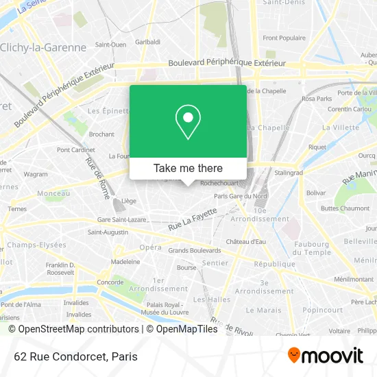 62 Rue Condorcet map