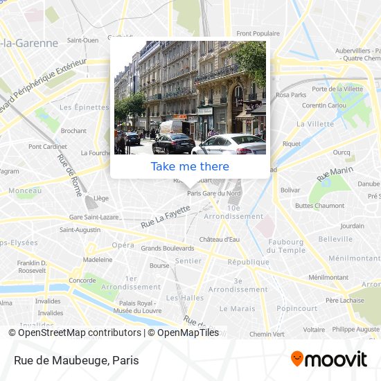 Mapa Rue de Maubeuge