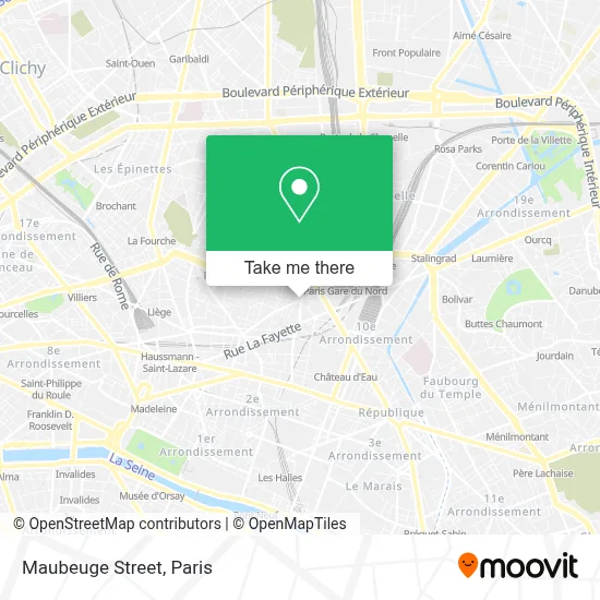 Rue de Maubeuge map