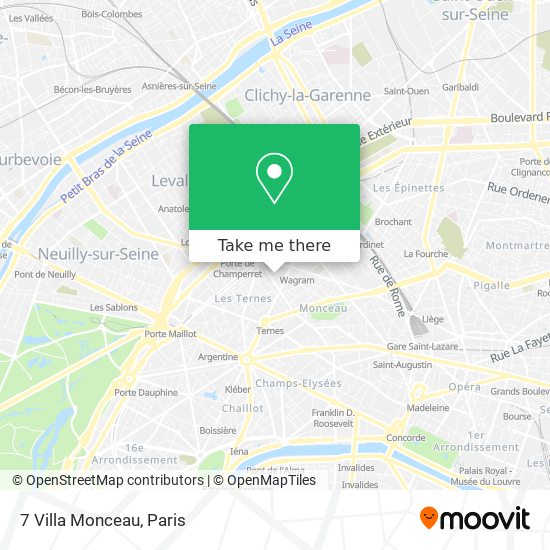 Mapa 7 Villa Monceau
