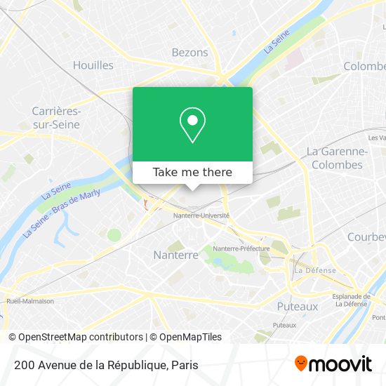 200 Avenue de la République map