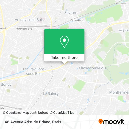 Mapa 48 Avenue Aristide Briand
