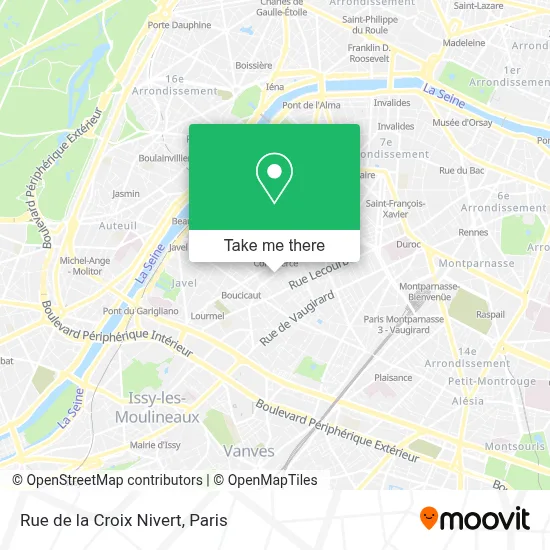 Rue de la Croix Nivert map