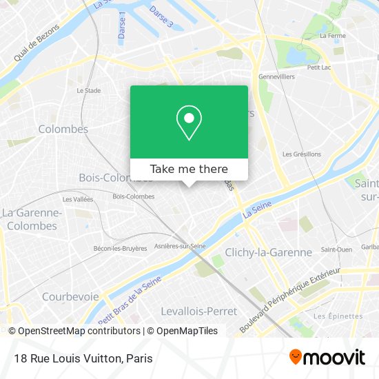 18 Rue Louis Vuitton map