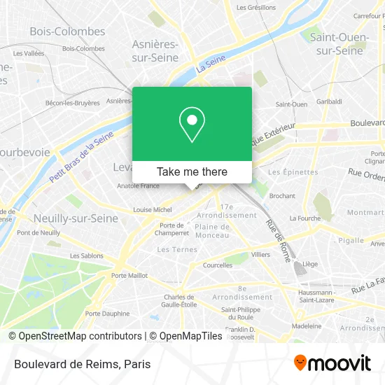 Boulevard de Reims map