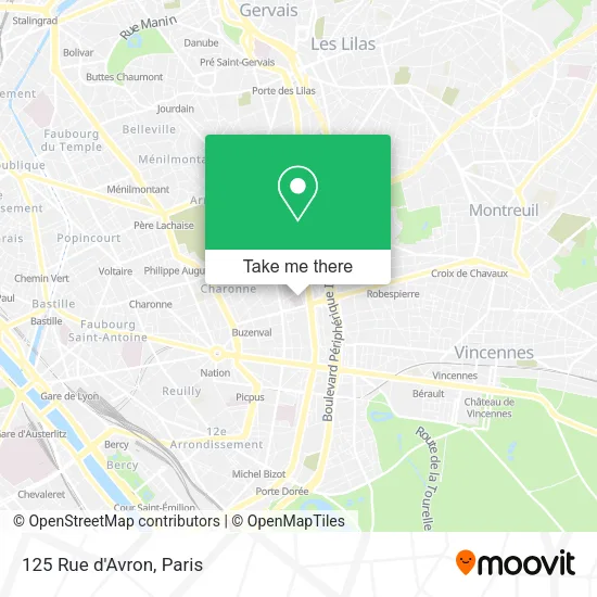 125 Rue d'Avron map