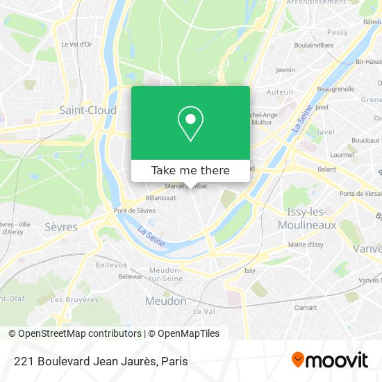 Mapa 221 Boulevard Jean Jaurès