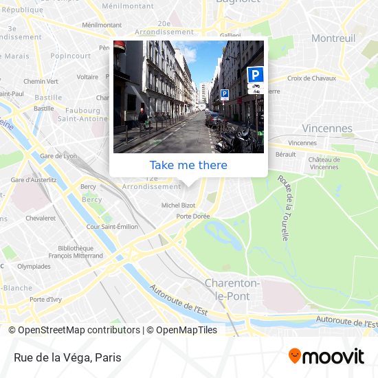 Mapa Rue de la Véga