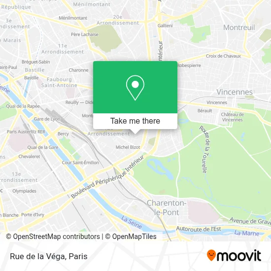 Rue de la Véga map