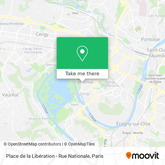 Mapa Place de la Libération - Rue Nationale