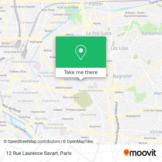 12 Rue Laurence Savart map