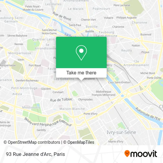 93 Rue Jeanne d'Arc map
