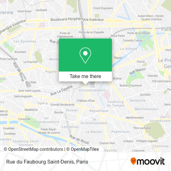 Rue du Faubourg Saint-Denis map