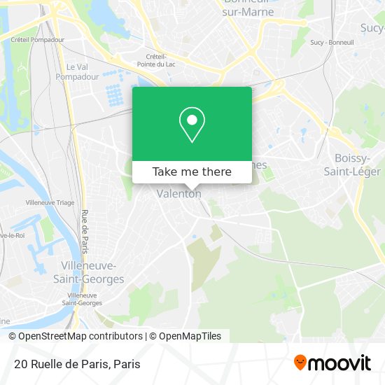 Mapa 20 Ruelle de Paris