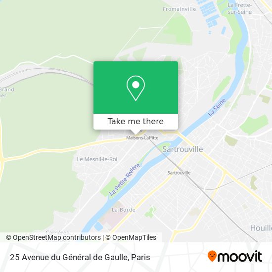 Mapa 25 Avenue du Général de Gaulle
